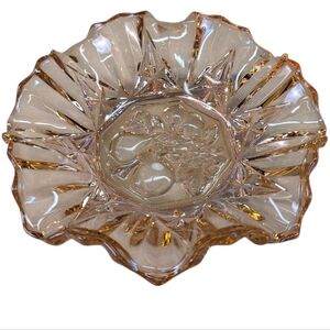 Elegant Glass Decorative Bowl Tabletop Decor Conversation Piece Holiday Glam